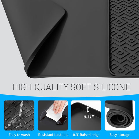 EWX silicone coffee mat multi-purpose use for counters, racks, and coffee setups.
