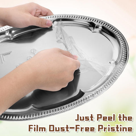Exclaith stainless steel dining tray with mirror finish enhances dining aesthetics.