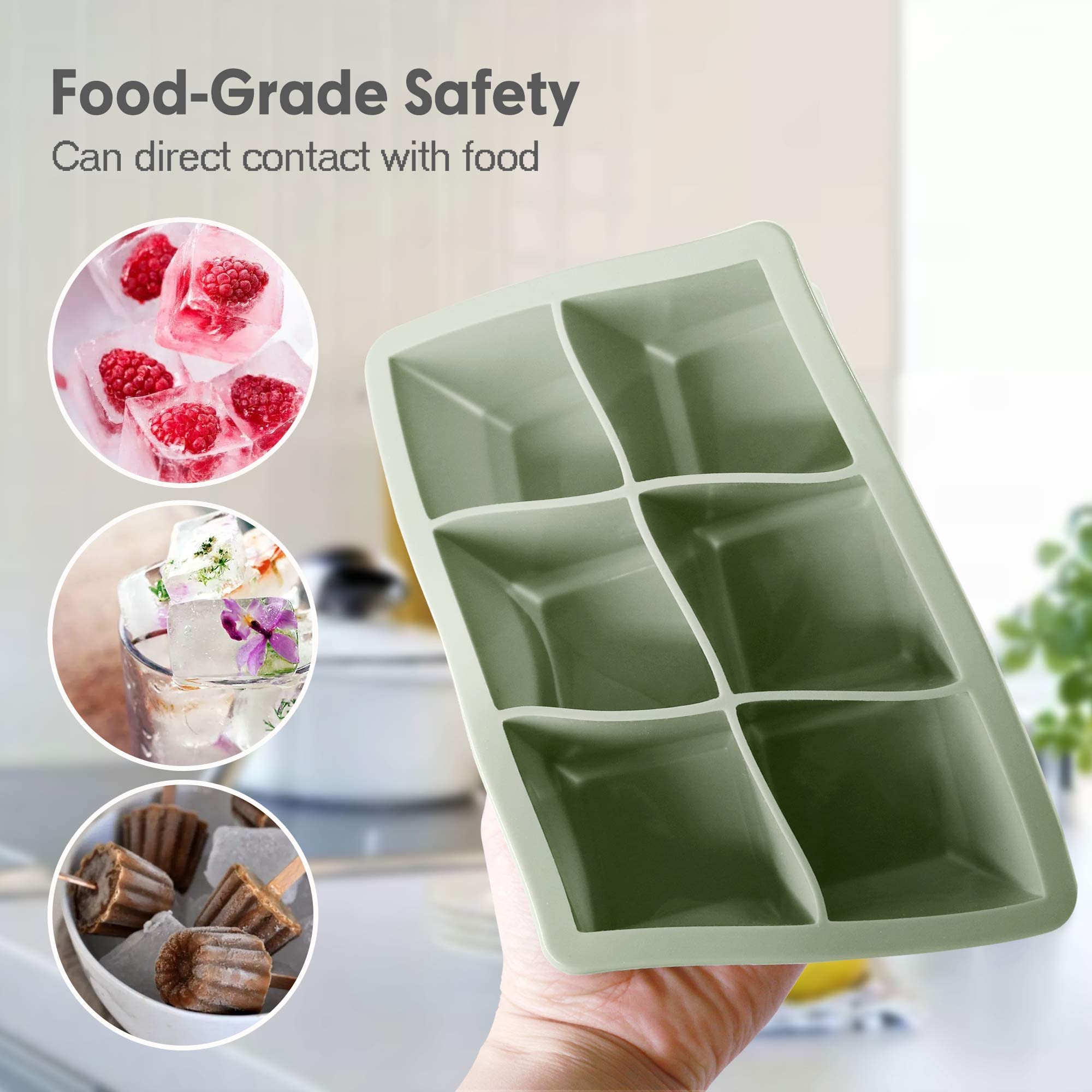Excnorm 6-cavity pack provides large ice options for entertaining.