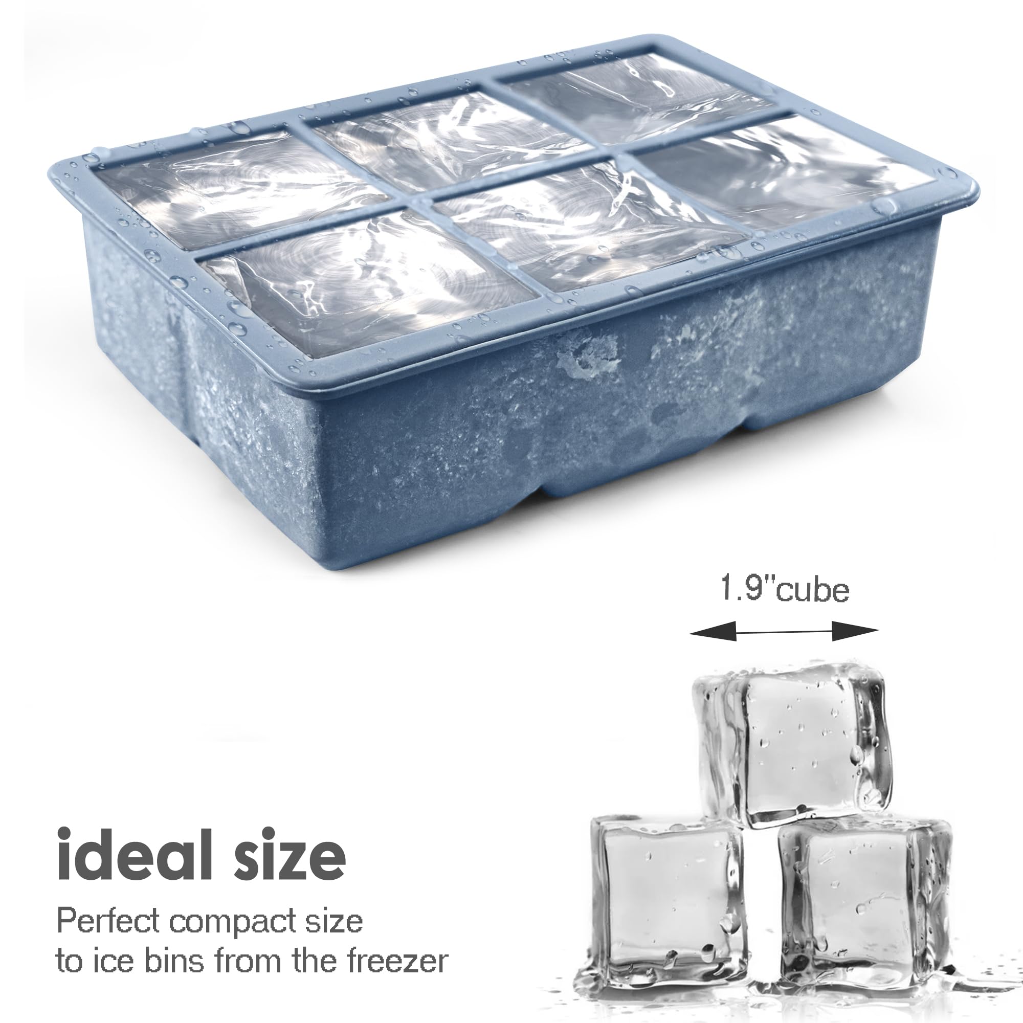 Excnorm BPA-free silicone ice tray safe for food contact.