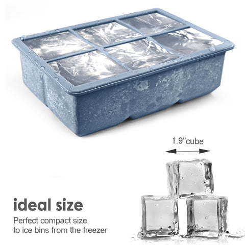 Excnorm BPA-free silicone ice tray safe for food contact.