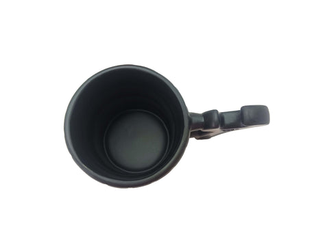 EXIGENT tire mug daily-use setup emphasizes durability and easy cleaning