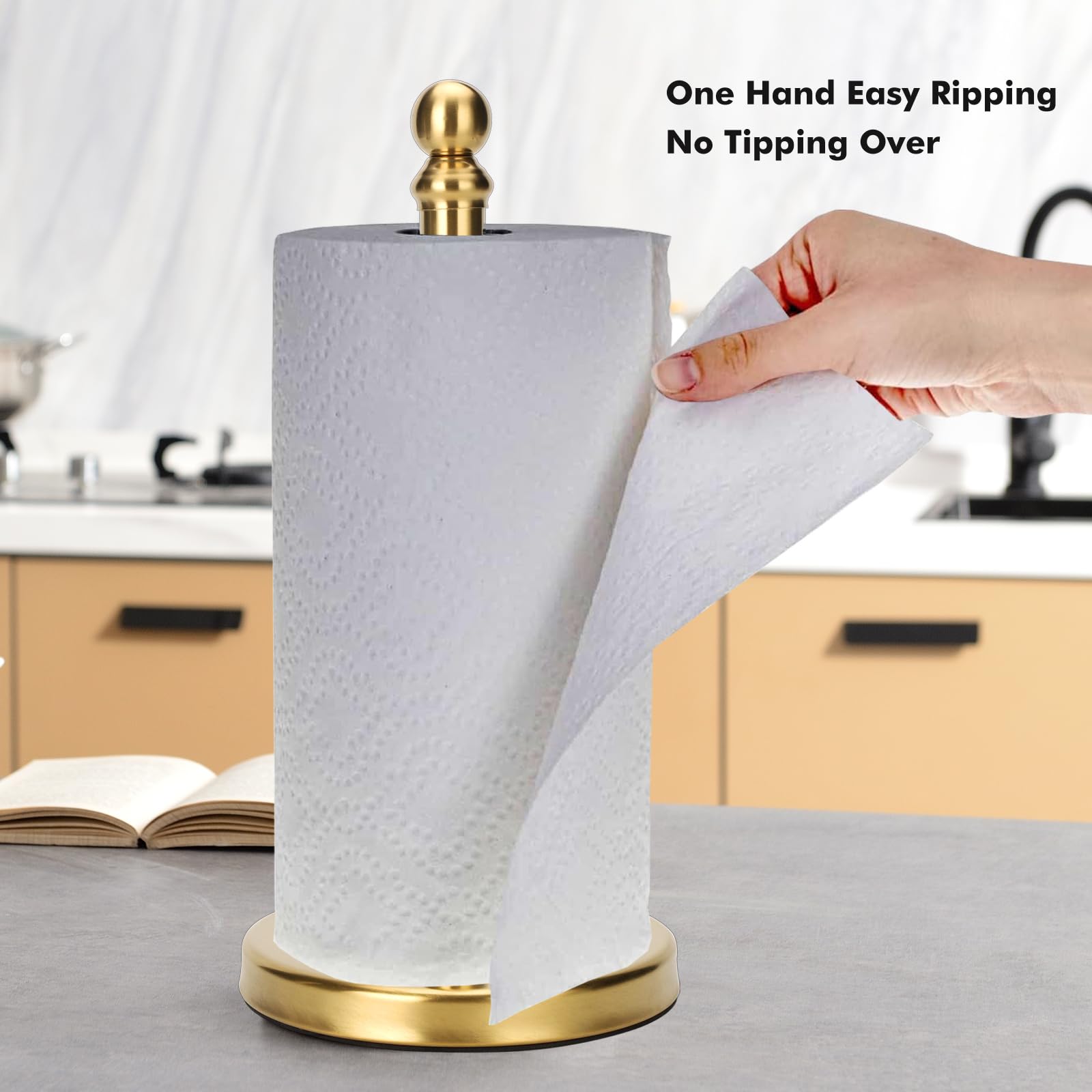 Exilon brushed gold finish complements modern decor and adds elegance