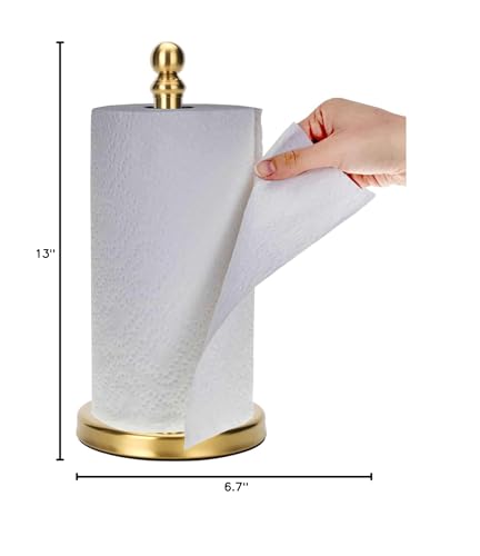 Exilon paper towel holder fits any countertop setup with stability