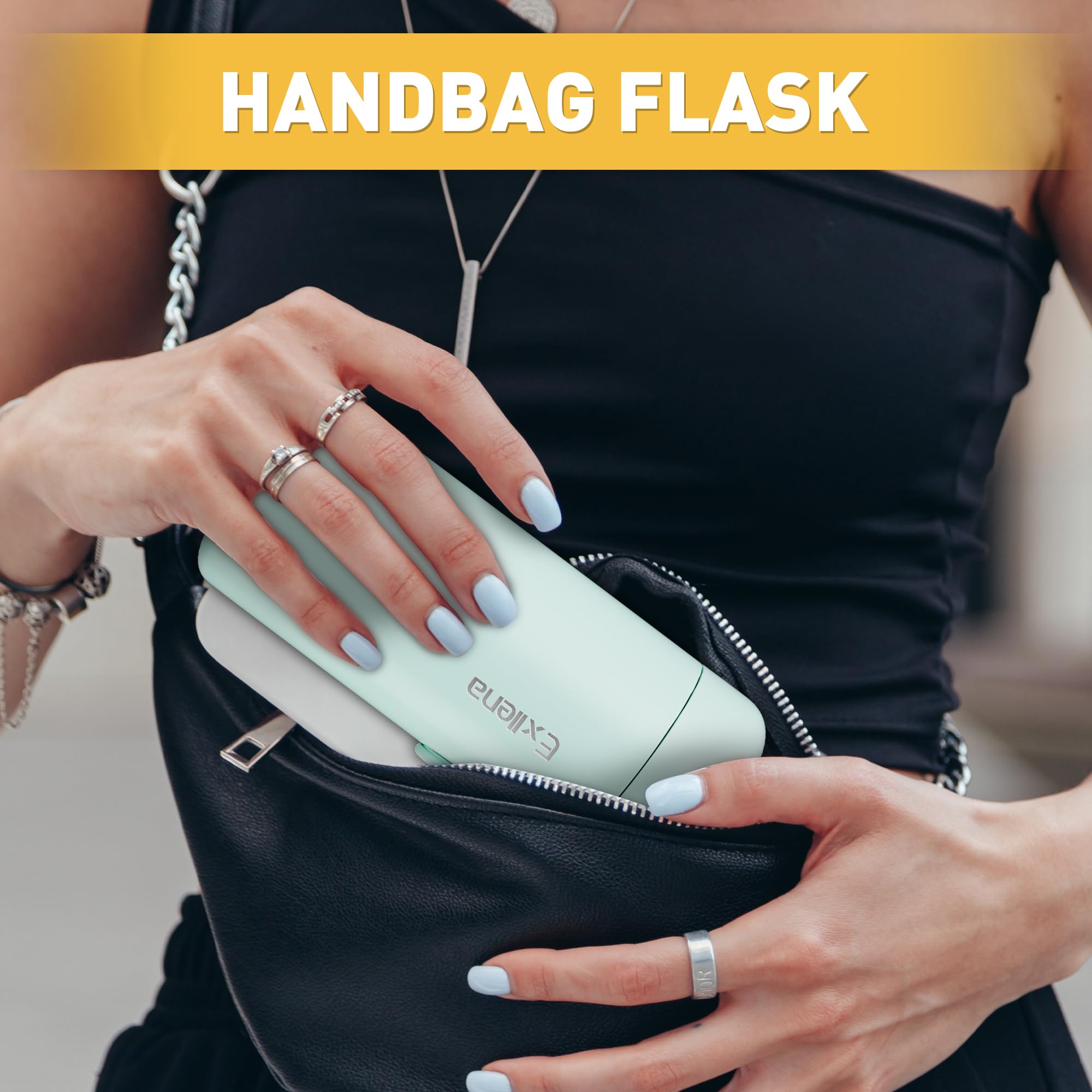 Exllena leak-proof cap with silicone seal prevents spills