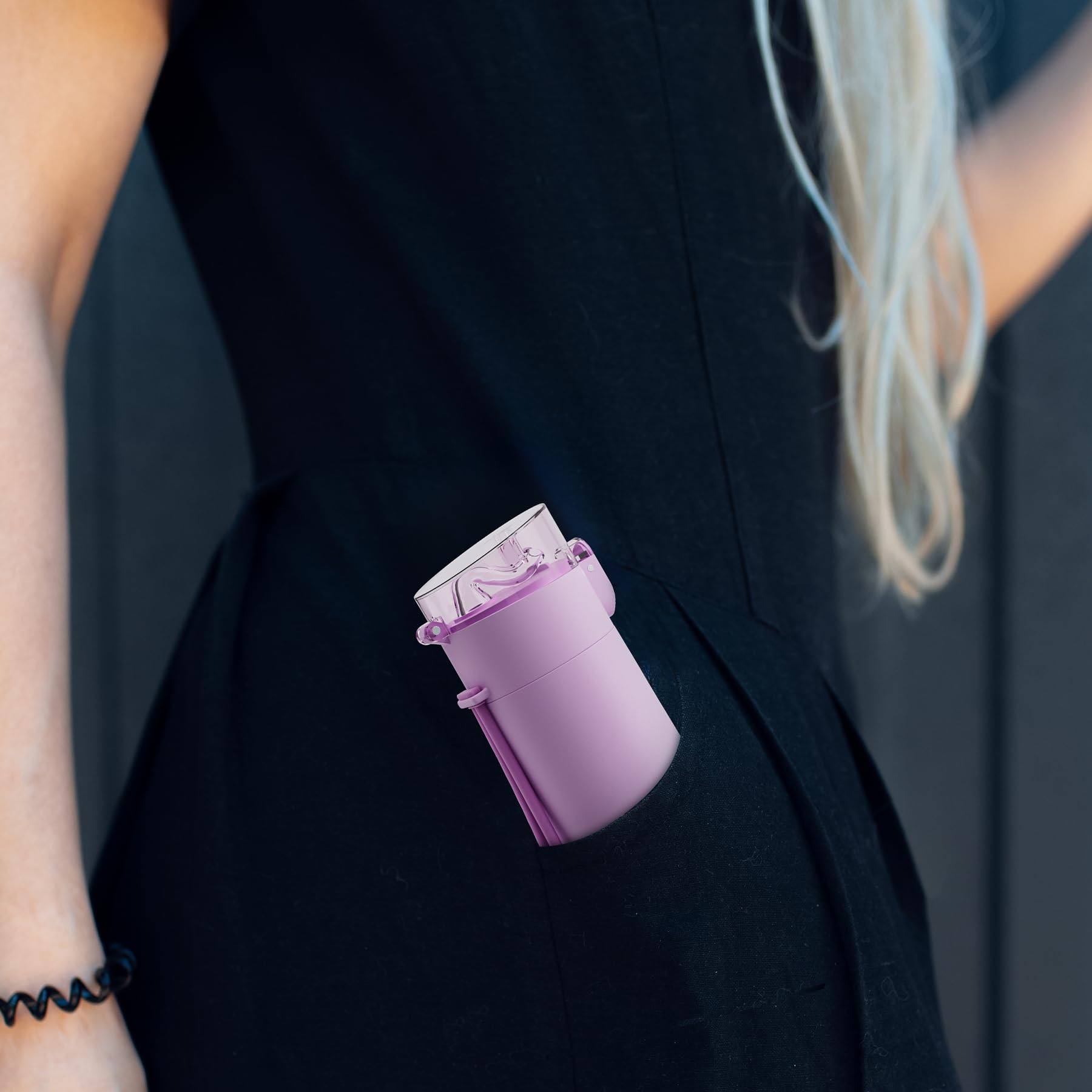 Exllena Lilac bottle suits school travel and outdoor activities