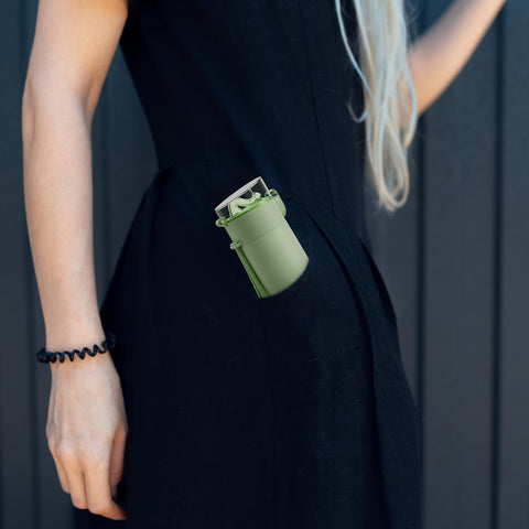 Exllena multi-purpose travel bottle for coffee, milk, and hydration