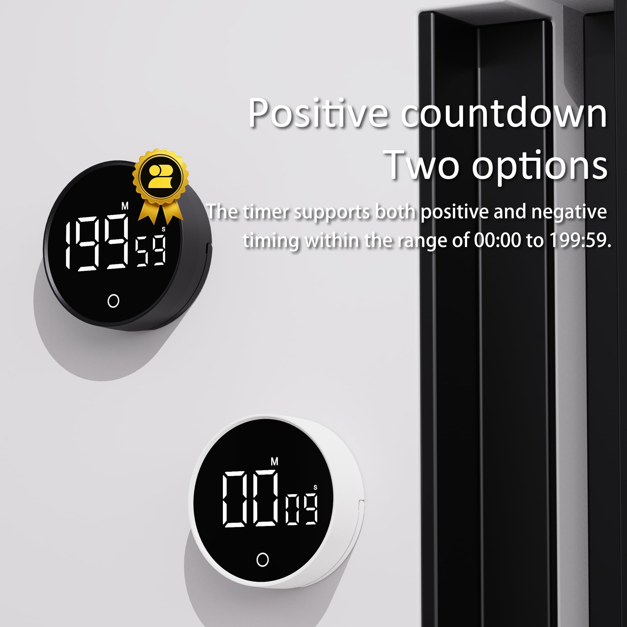 Exlliy timer display ensuring clear visibility in busy spaces.