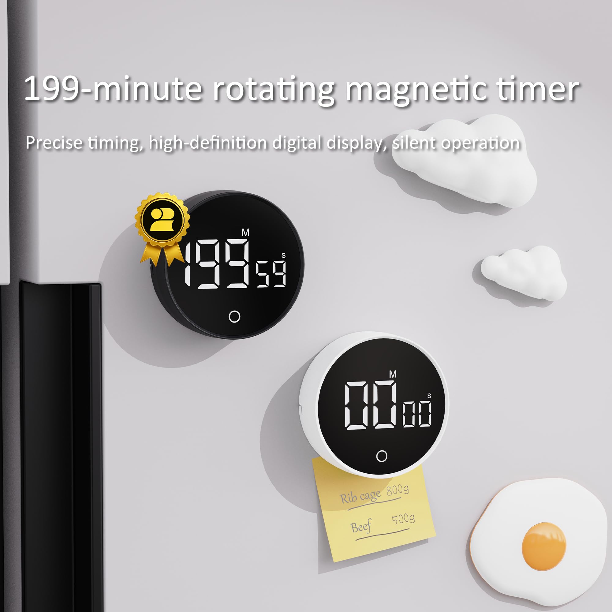 Exlliy timer in mute mode for quiet study or libraries.