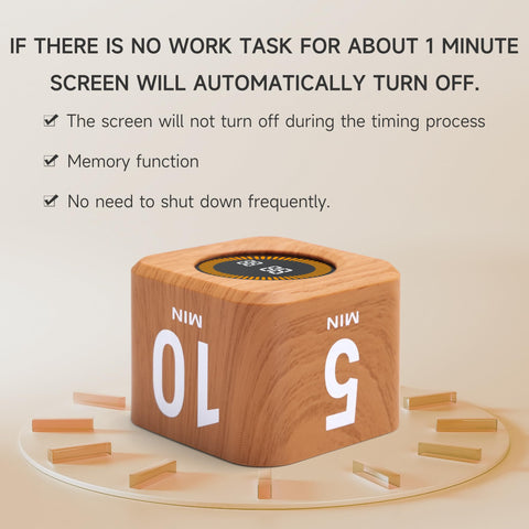 Exlliy ADHD-friendly cube timer helps structured study and work sessions.