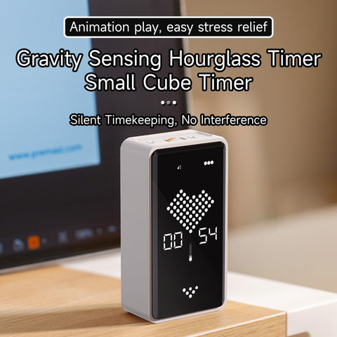 Exlliy Sand Timer magnetically clings to metal surfaces for convenient countdown.