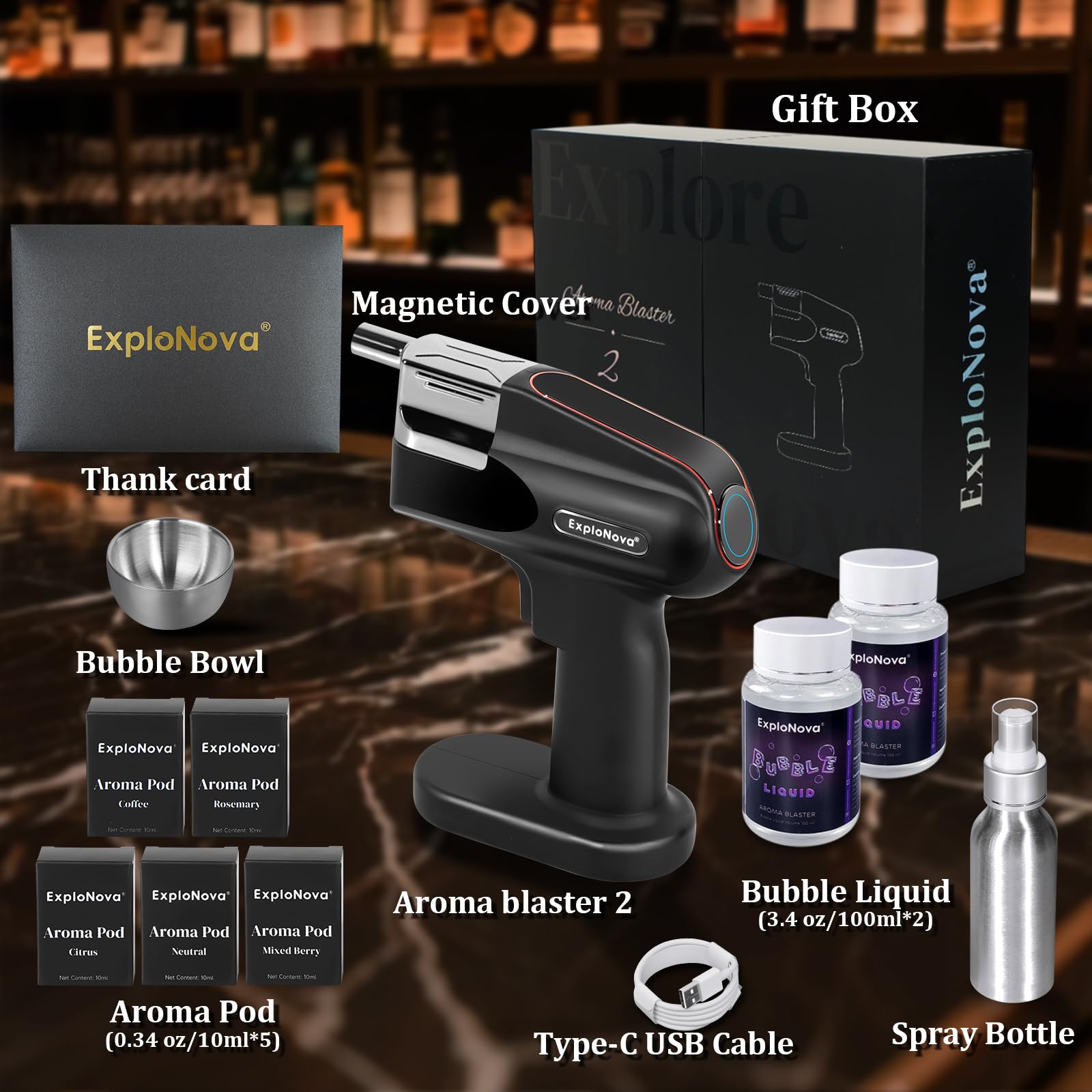 ExploNova citrus aroma pod delivers bright citrus notes for refreshing drinks