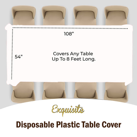 Exquisite high-opacity rectangle tablecloth for reliable under-table coverage