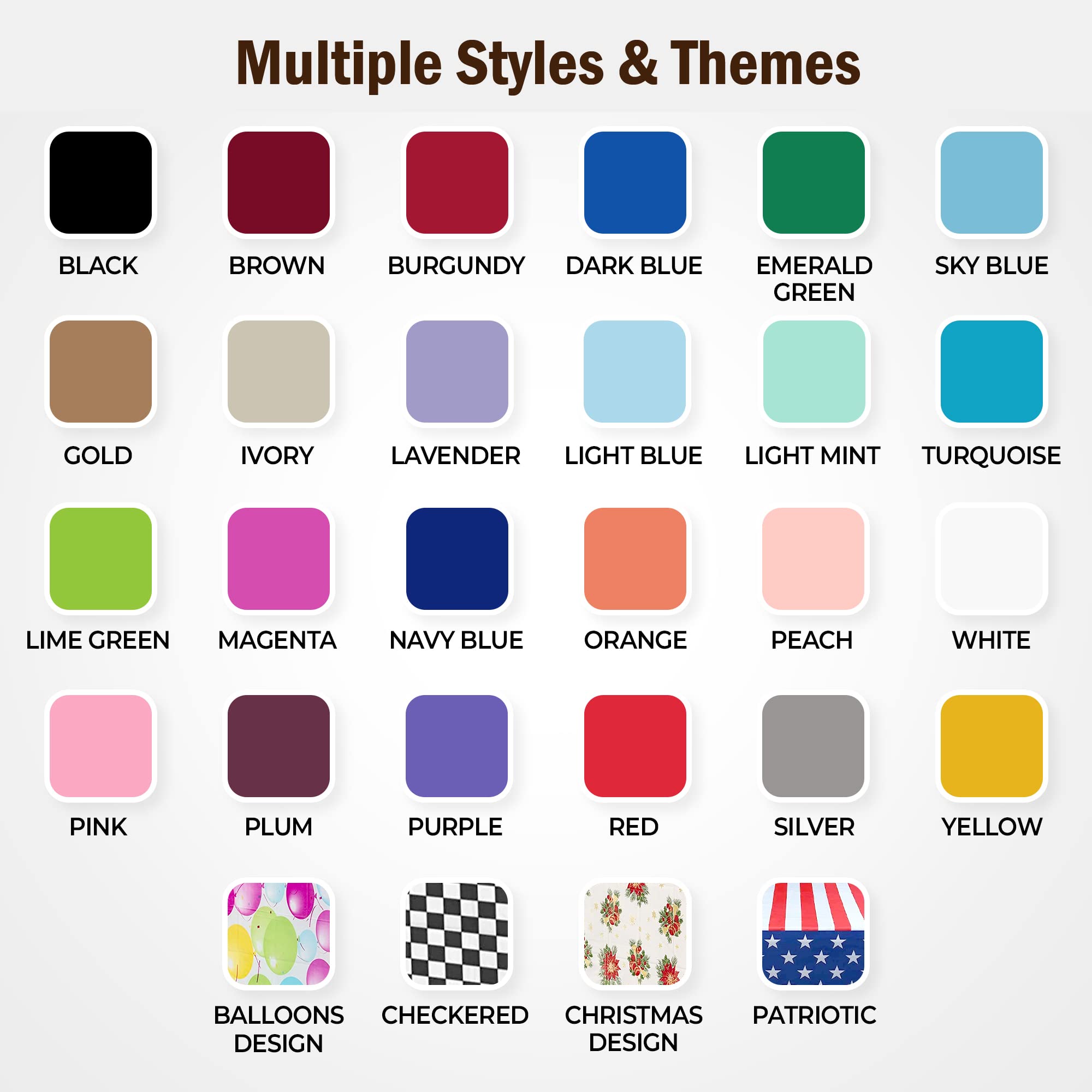 Exquisite home party setup with white disposable tablecloth and coordinating decor