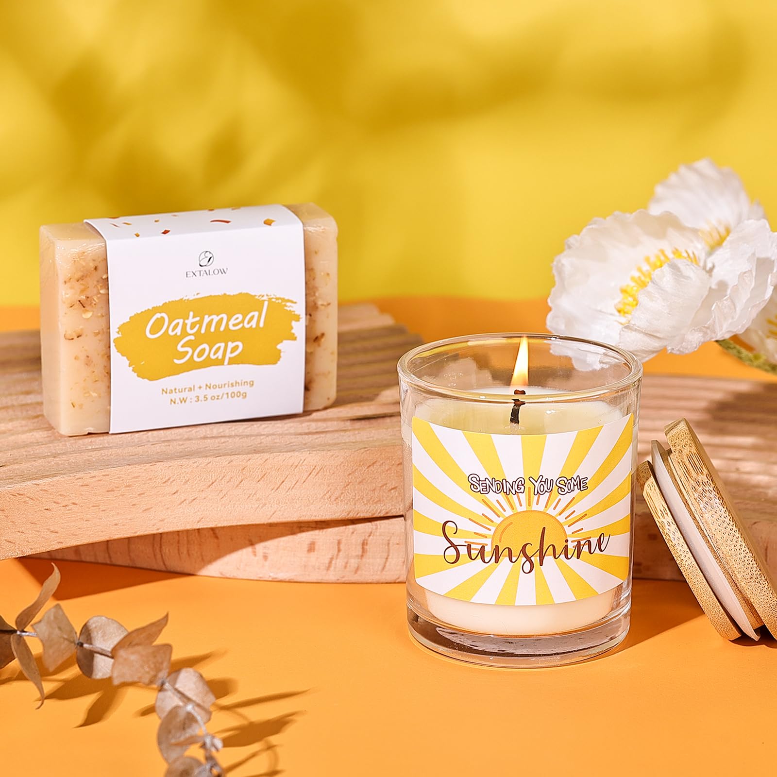 EXTALOW Oatmeal soap, natural aroma for gentle cleansing