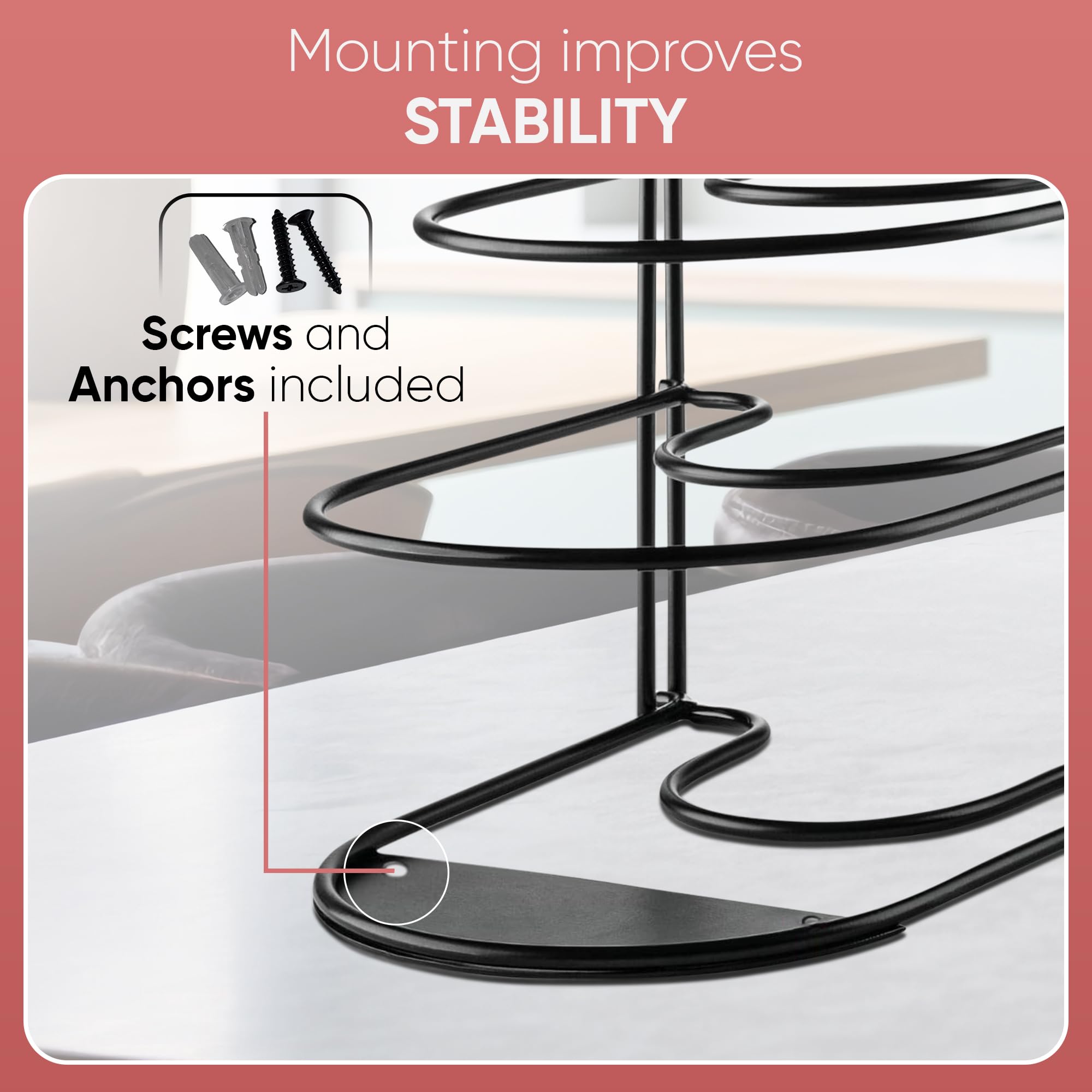 Extreme Matters easy-assembly rack arrives with screws and anchors for quick setup.
