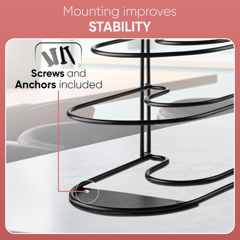 Extreme Matters easy-assembly rack arrives with screws and anchors for quick setup.