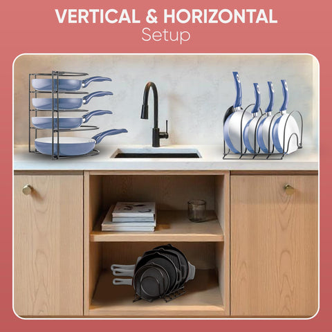 Extreme Matters kitchen cabinet organization solution maximizes space and reduces clutter.