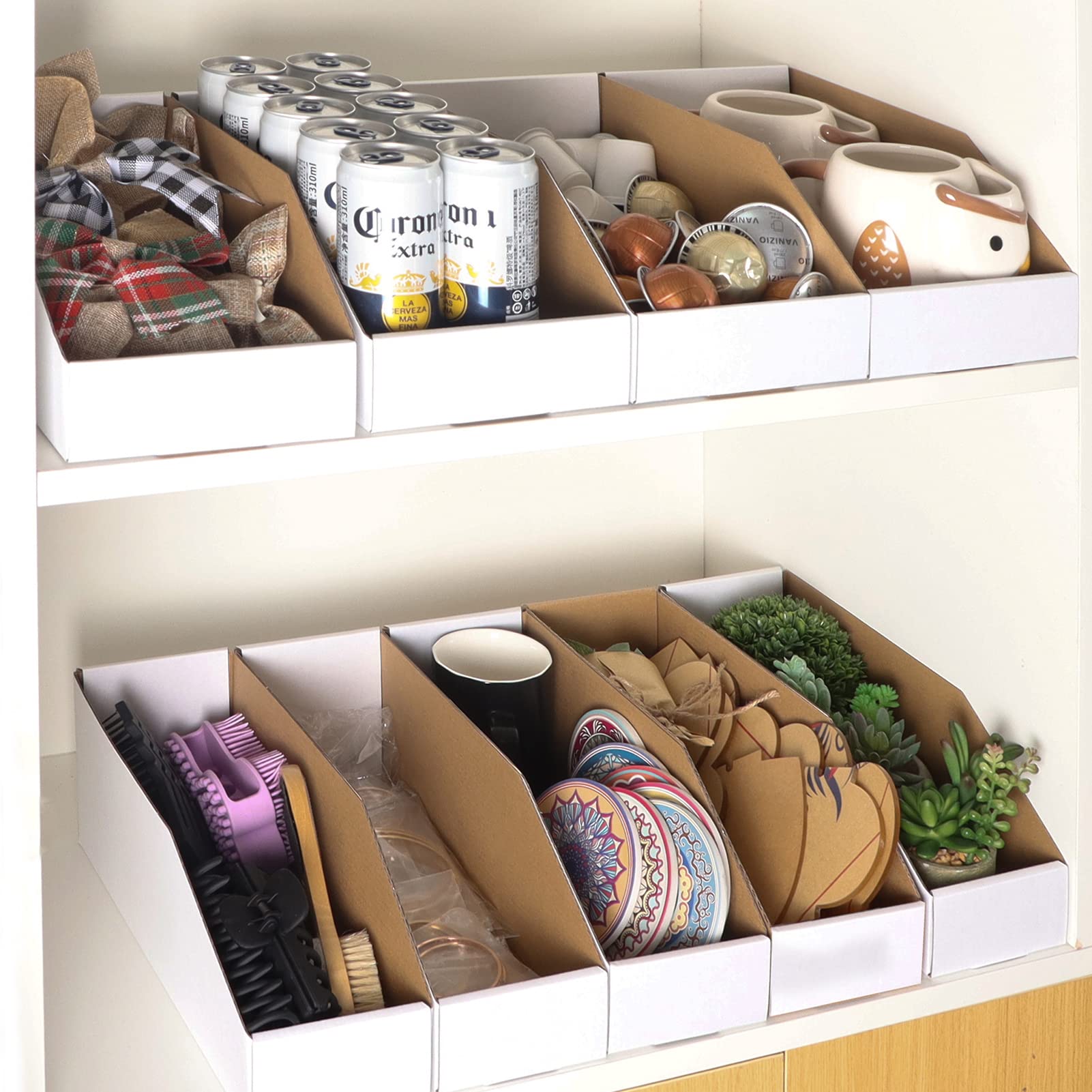 EXYGLO garage and kitchen storage versatile bins keep items organized.