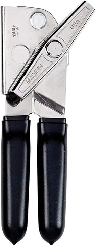 EZ PICK UP EZ-DUZ-IT deluxe can opener chrome body emphasizes heavy-duty durability