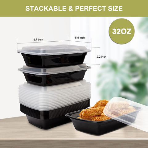 Ezalia 15-pack portion-control containers help plan meals.
