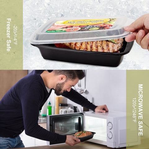 Ezalia containers are microwave-safe and dishwasher-safe for easy reheating and cleaning.