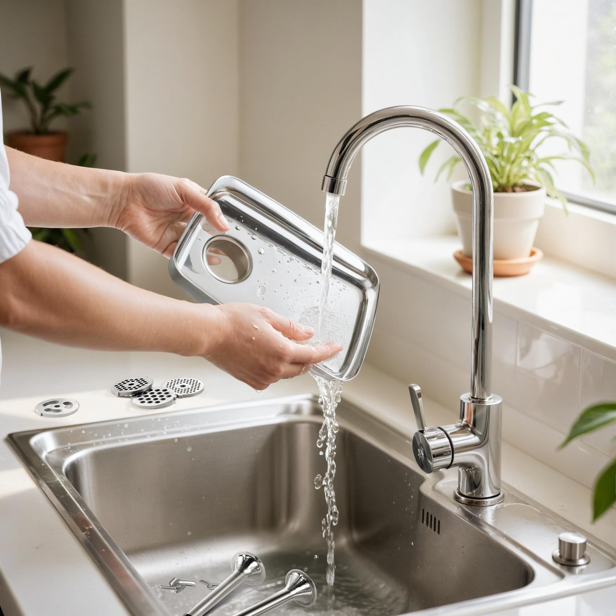 Ezato detachable parts and cleaning brush simplify cleaning.