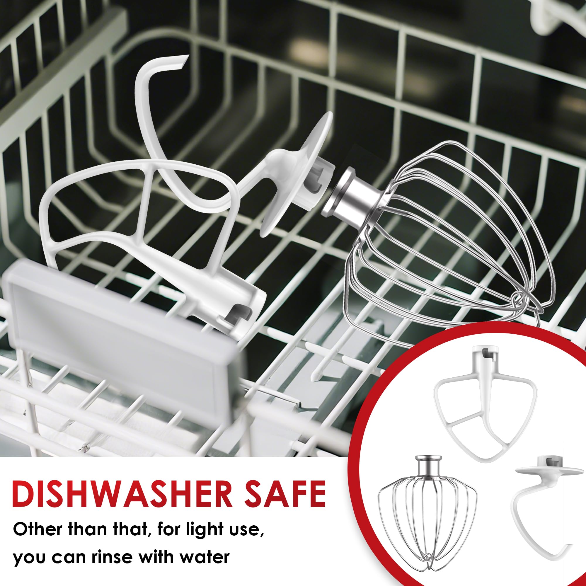 Ezato dishwasher-safe attachments simplify cleanup after baking sessions.