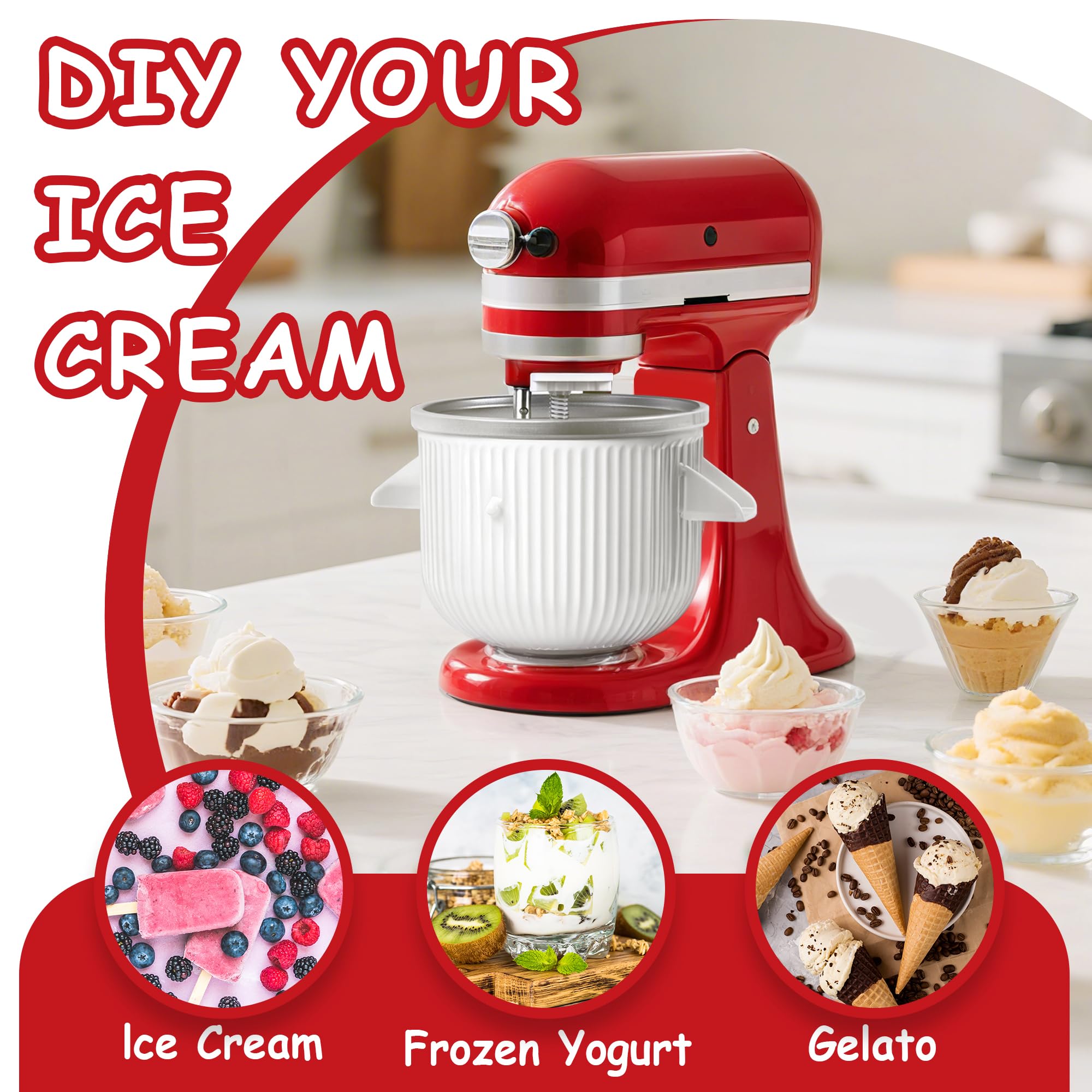 Ezato ice cream churning process with slow mix delivers silky textures.