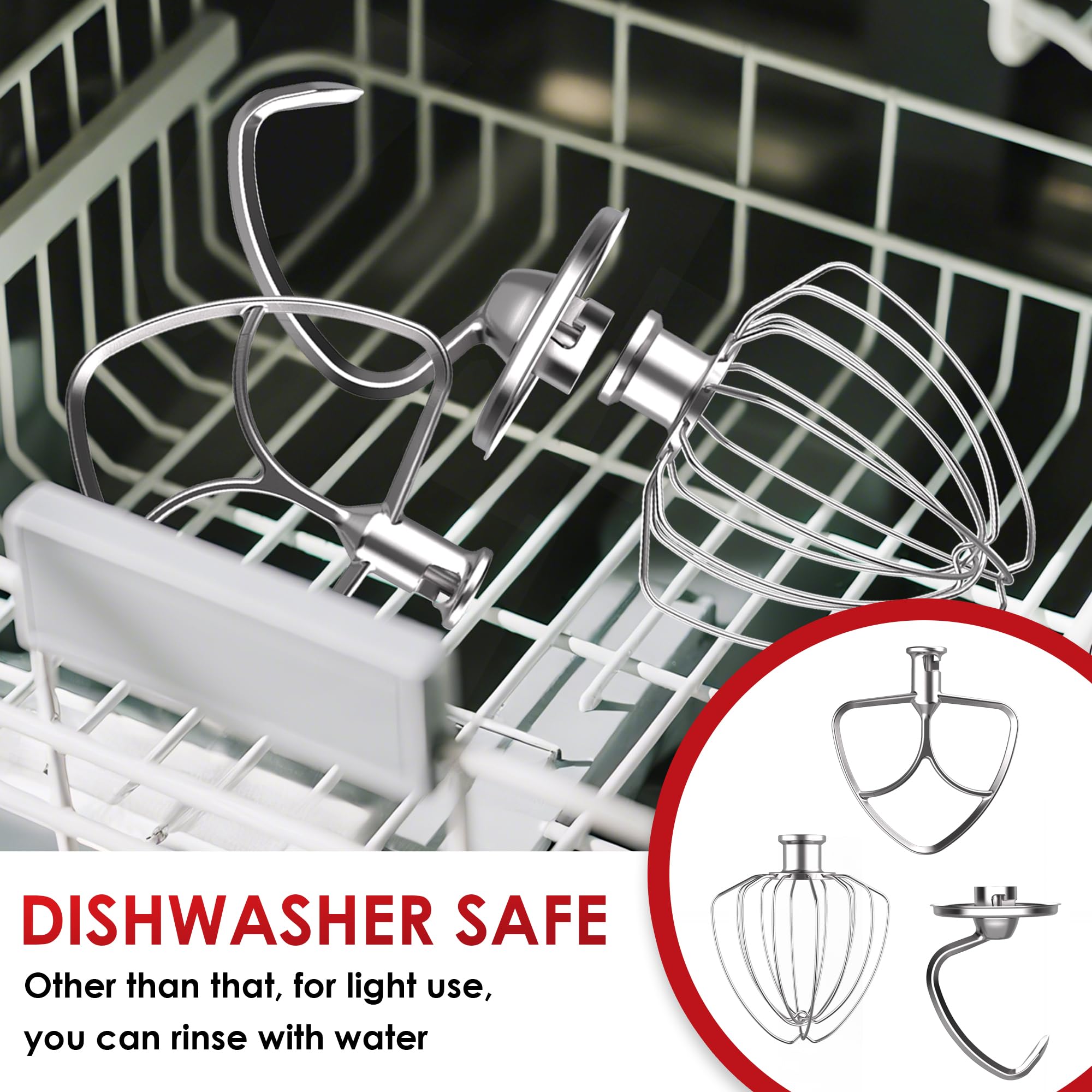 Ezato K45DH dough hook demonstrating durable stainless steel construction