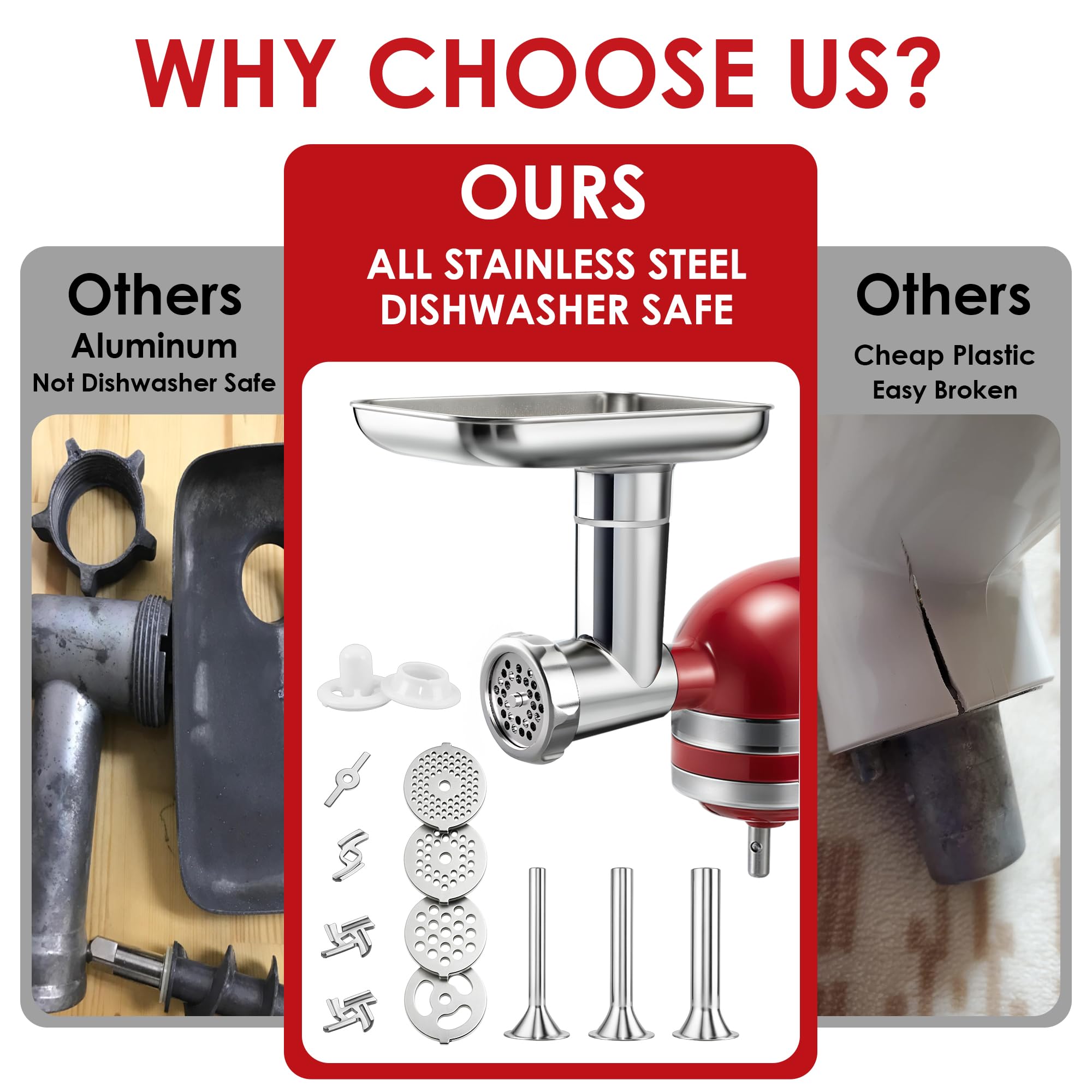 Ezato meat grinder worm component designed for consistent results.