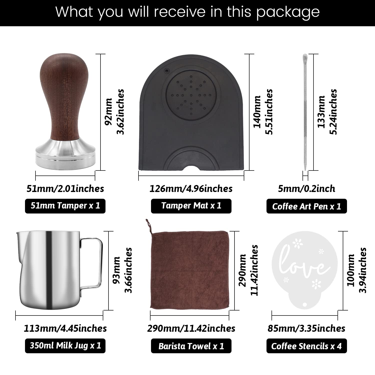 Ezebesta 350ml stainless milk jug ideal for steaming and latte art