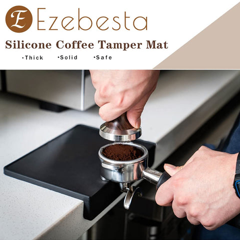 Ezebesta silicone tamping mat dishwasher safe for quick cleaning after espresso