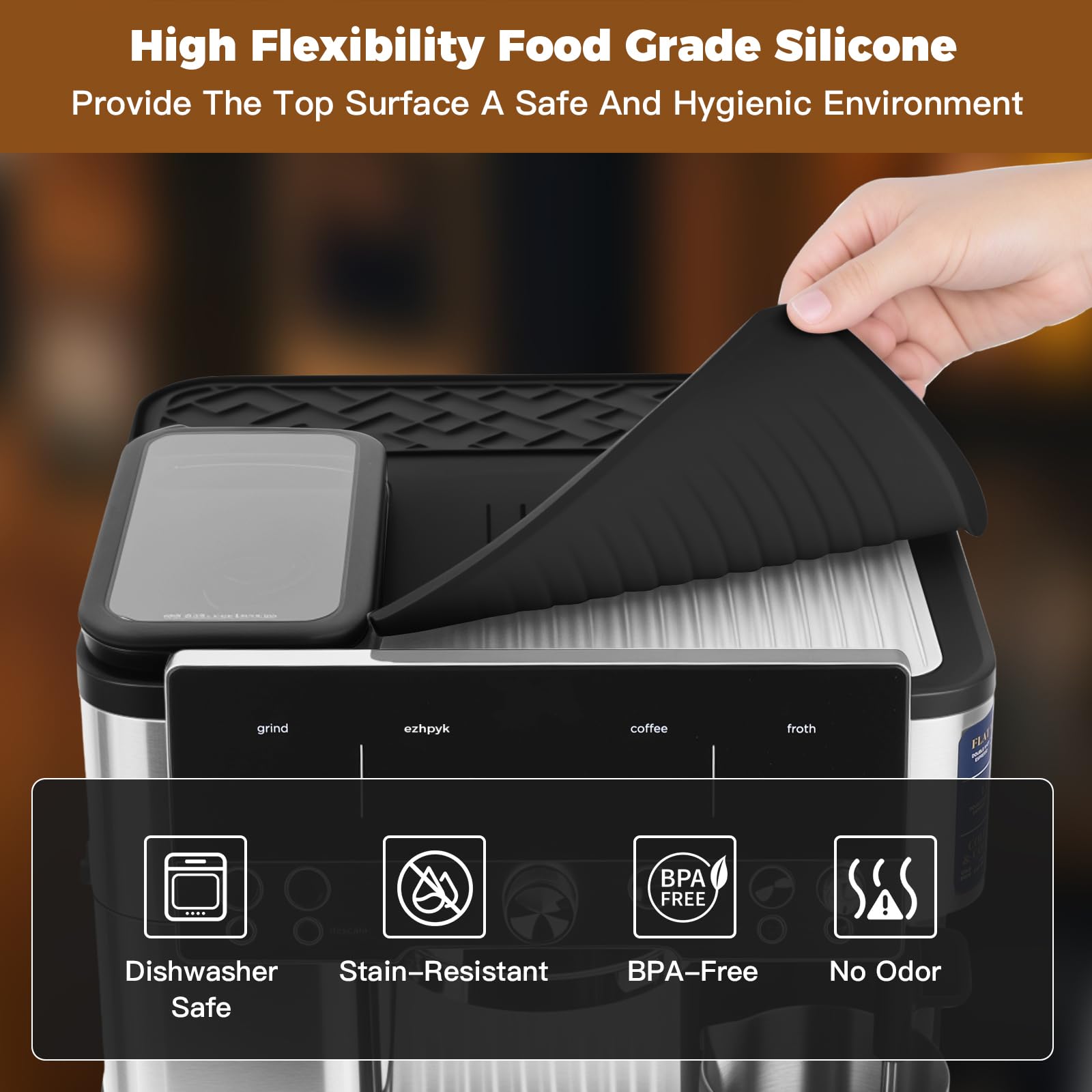 EZHPYK waterproof, oil-proof surface keeps spills away and cleans easily.