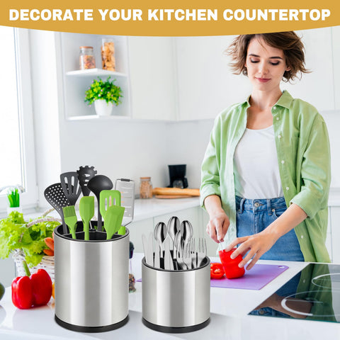 Ezmixcoop kitchen counter organizer keeps utensils organized and accessible during meal prep