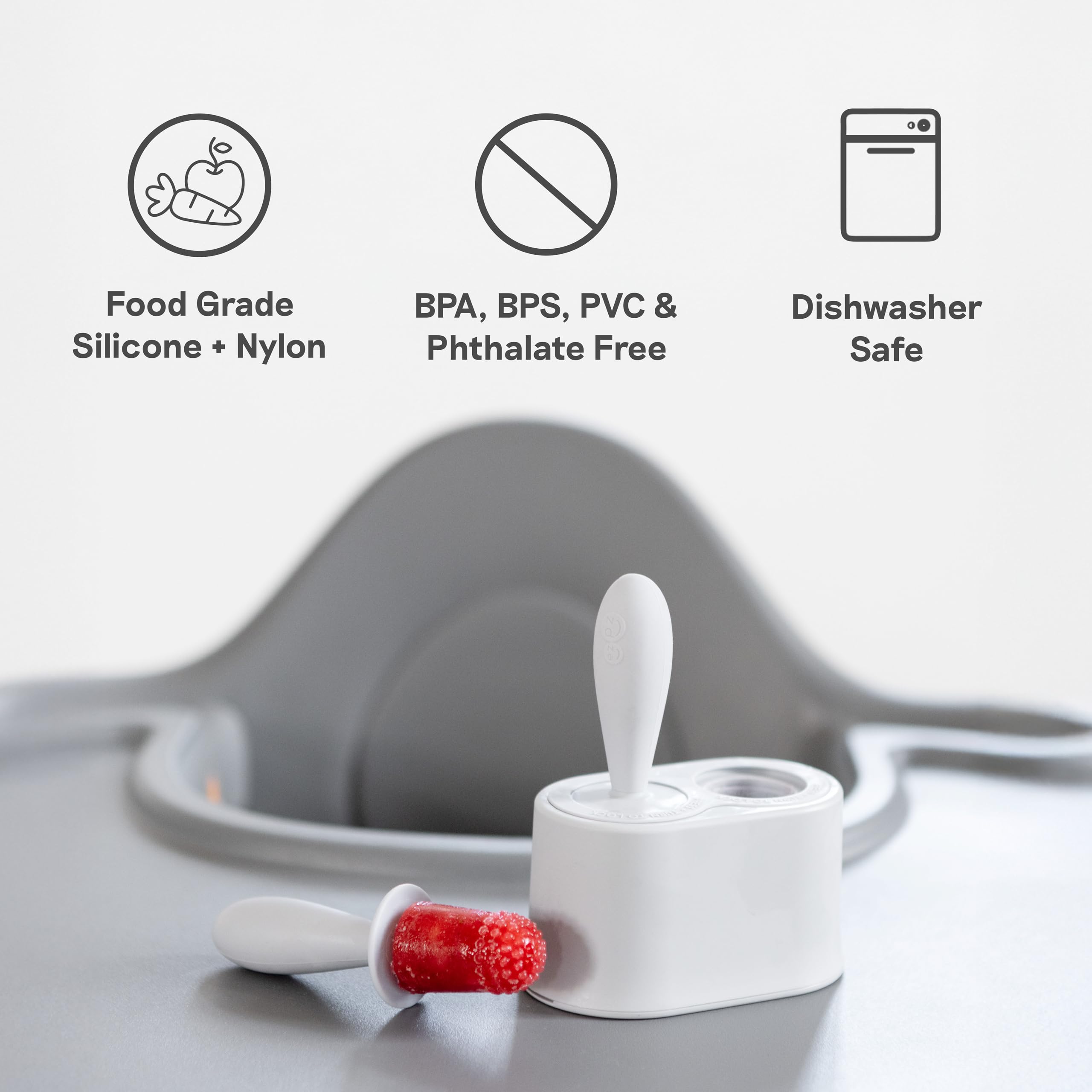 ezpz Tiny Pops infant snack session showing practical use