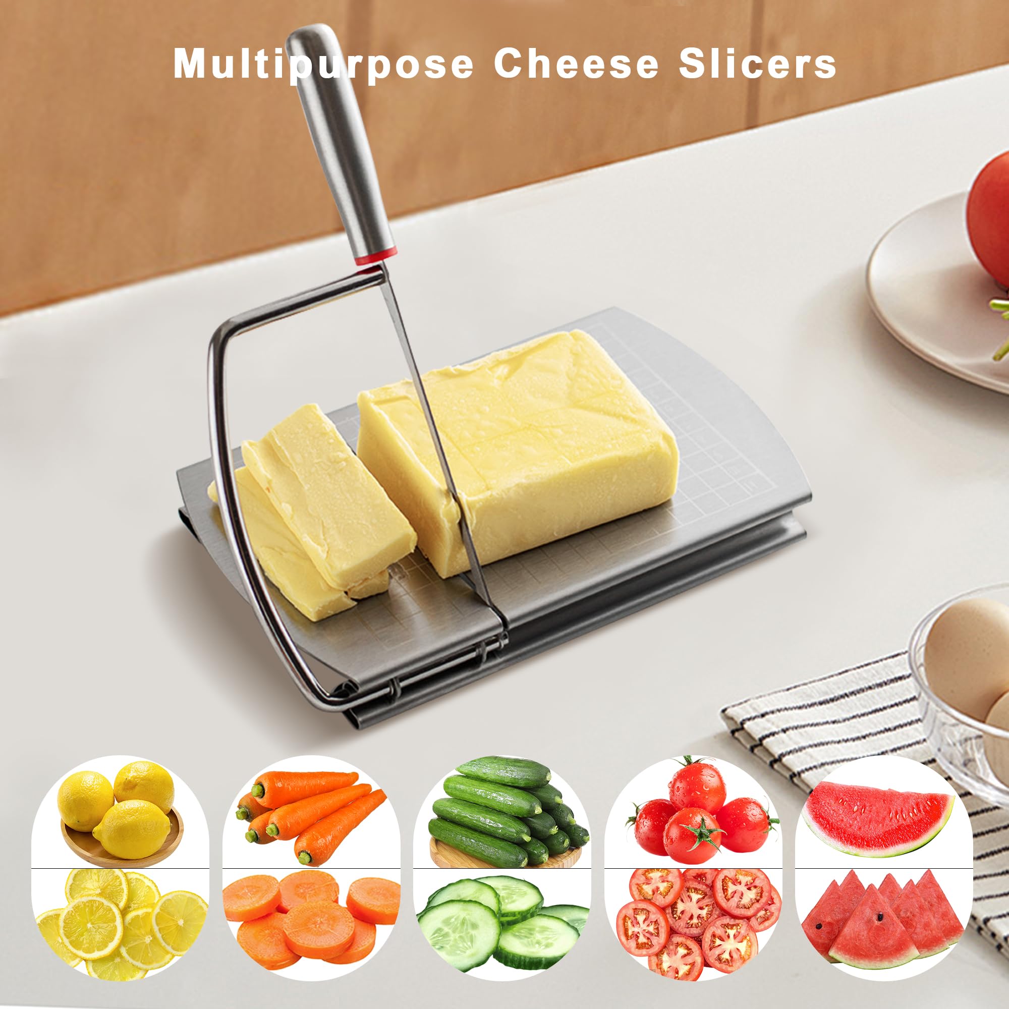 Faat3 Coi4 multipurpose cheese cutter in hand for versatile prep.
