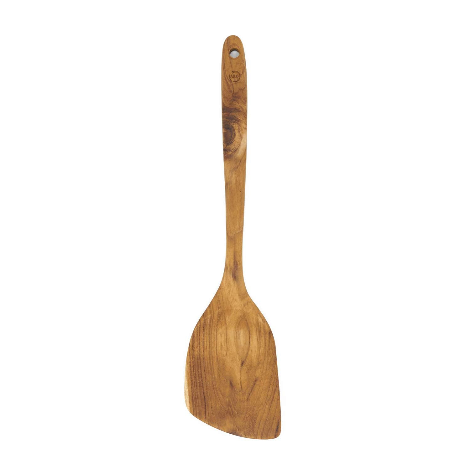 FAAY left-handed angled-head spatula for comfortable wok stirring.