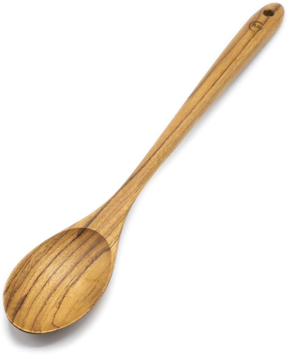 FAAY 13.5-inch teak cooking spoon with durable design for everyday cooking