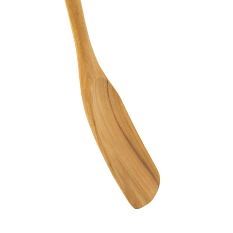 FAAY handmade teak spatula crafted by local artisans for durable kitchen use.