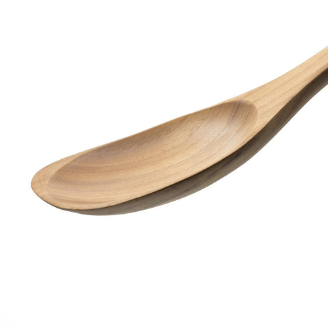 FAAY teak spatula straight-tip ideal for scraping delicate nonstick surfaces