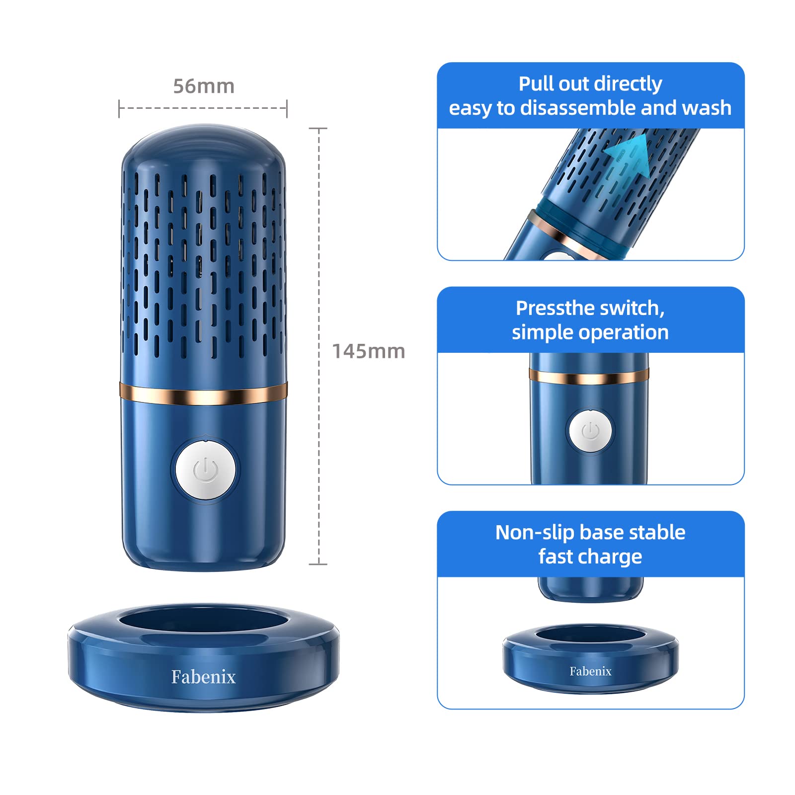 Fabenix blue battery module enables cordless operation and quick charges