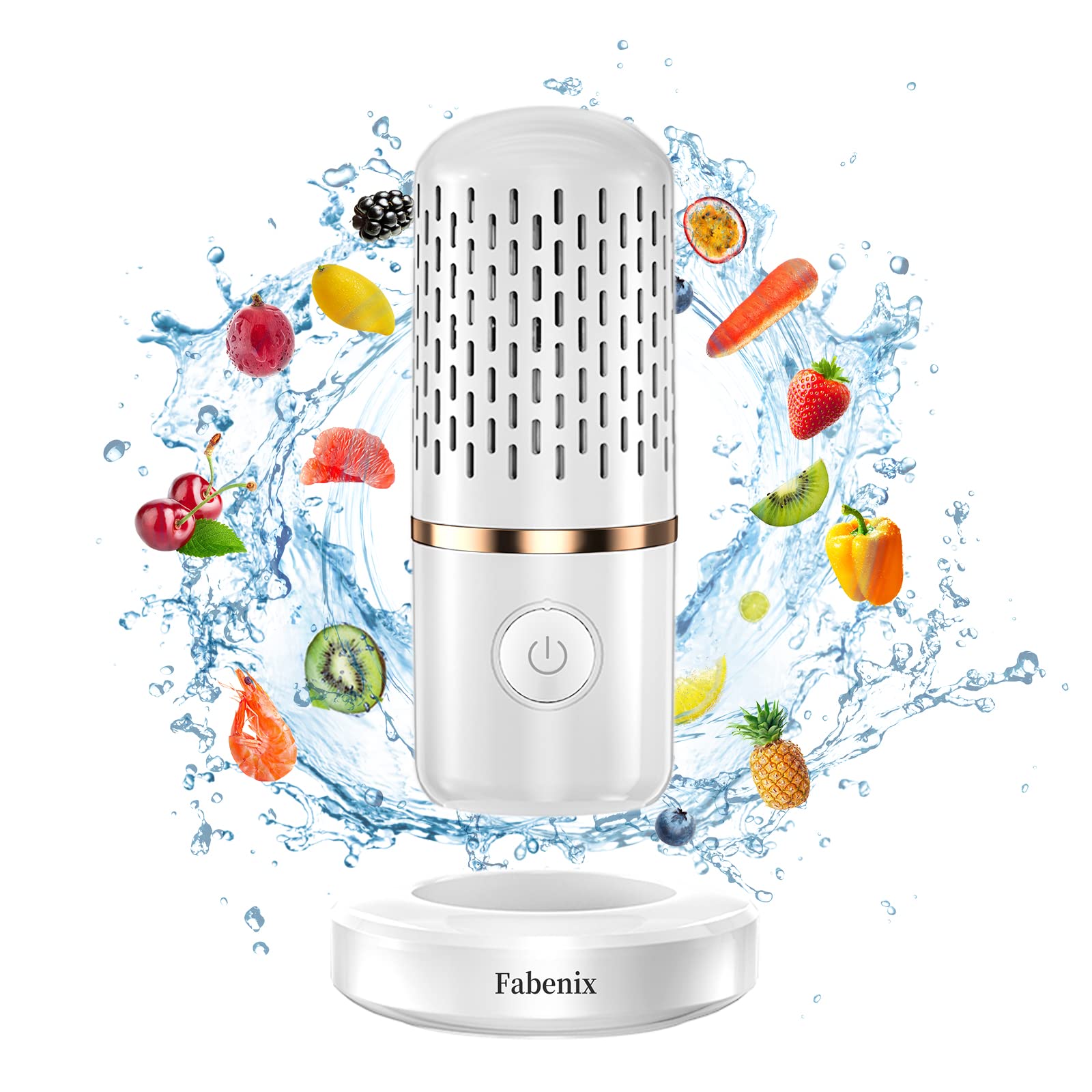 Fabenix fruit-vegetable cleaner on counter with cap on aids fast produce refresh