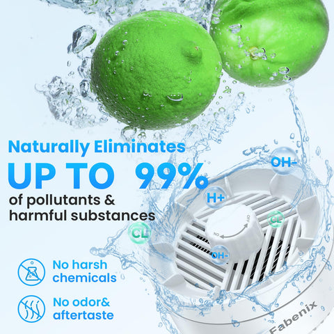 Fabenix blue light purification indicator signaling active cleaning cycle.