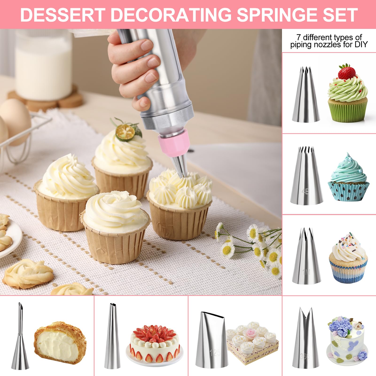 FACIACC reusable silicone baking cups reduce waste during decorating.