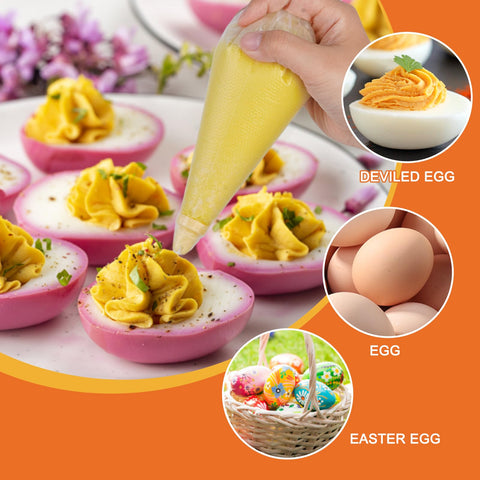 FACULX freshness-preserving lid helps keep eggs fresh for serving.