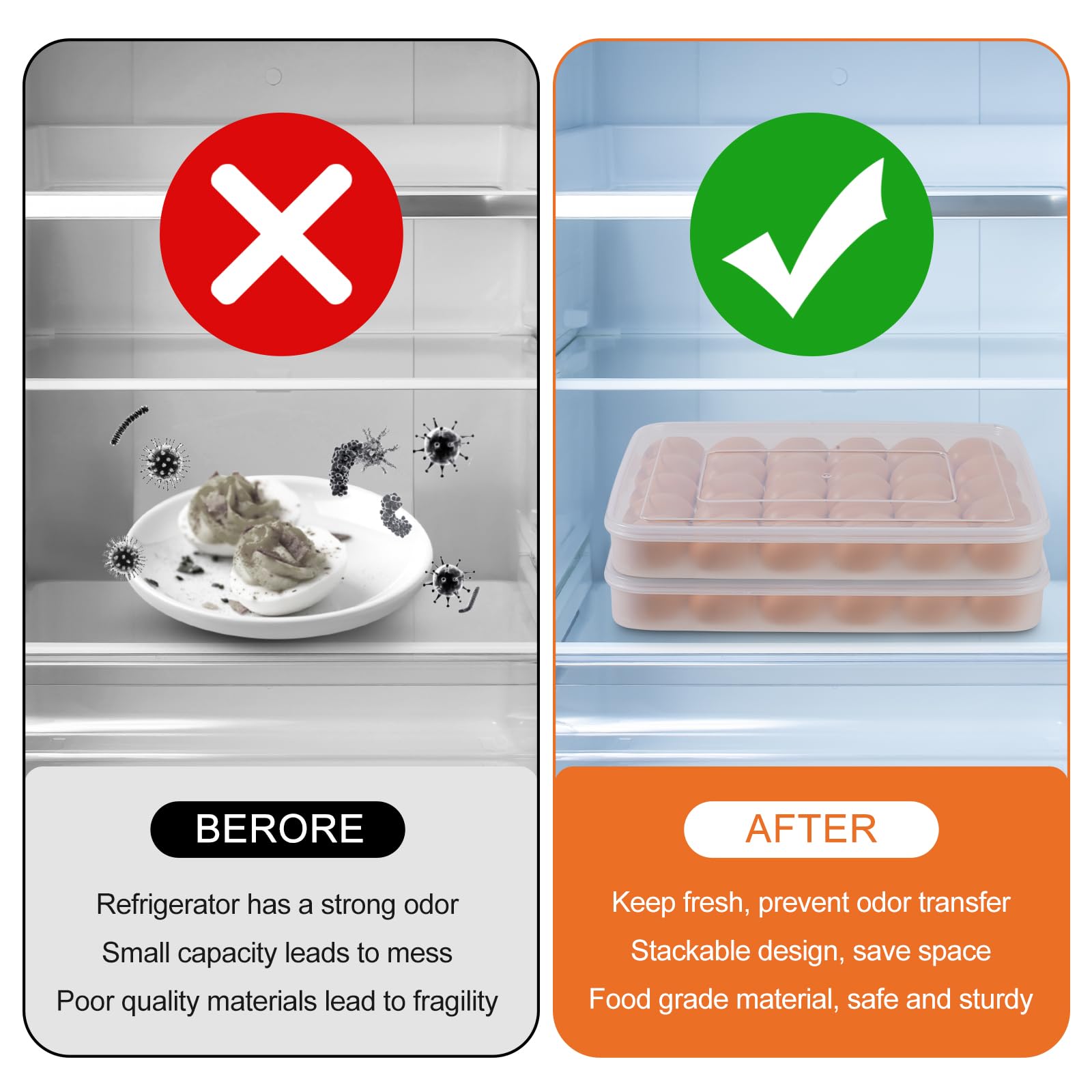 FACULX portable deviled egg platter for on-the-go entertaining.