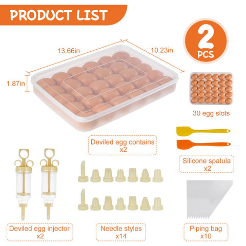 FACULX stackable egg organizer demonstrates compact fridge storage to save space.