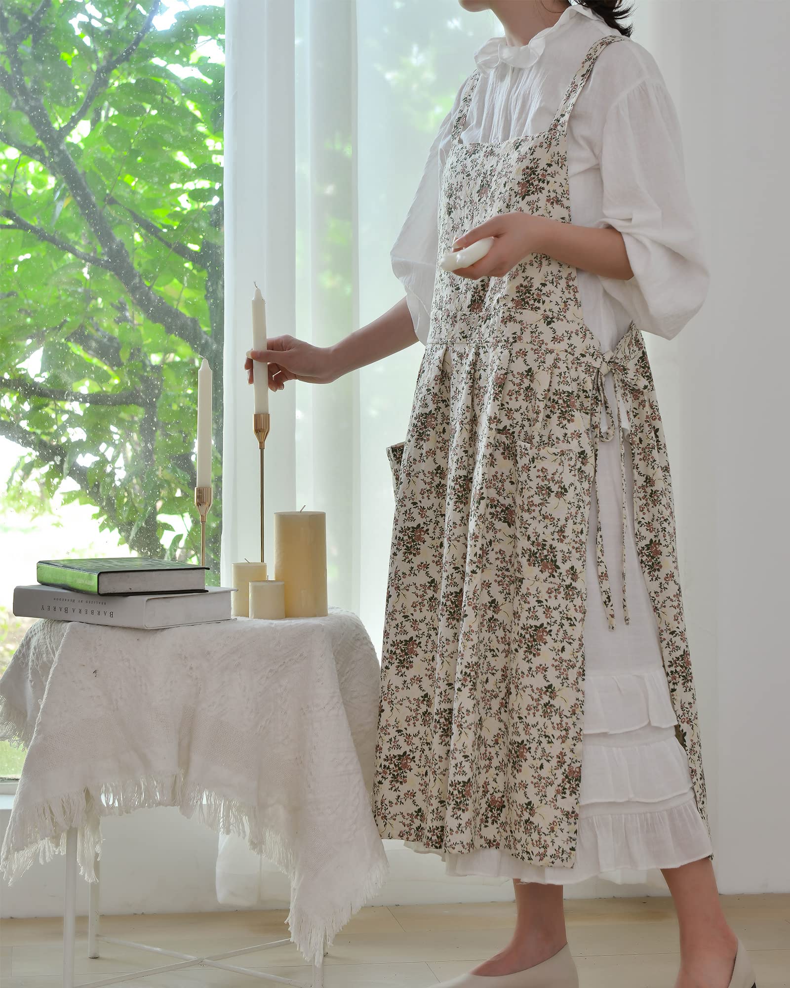 FADUOFA versatile apron ideal for gardening, cooking, painting, and DIY.