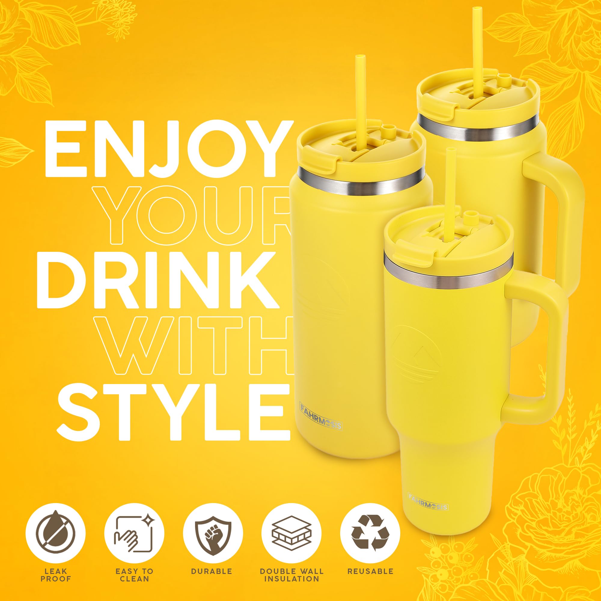FAHRMOSIS wide-mouth design simplifies filling ice and cleaning.